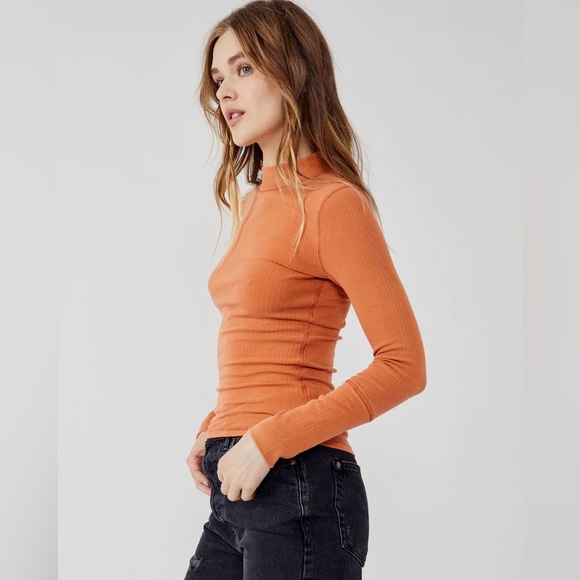 NWT Free People The Rickie Top In Spanish Chesnut - Picture 3 of 5